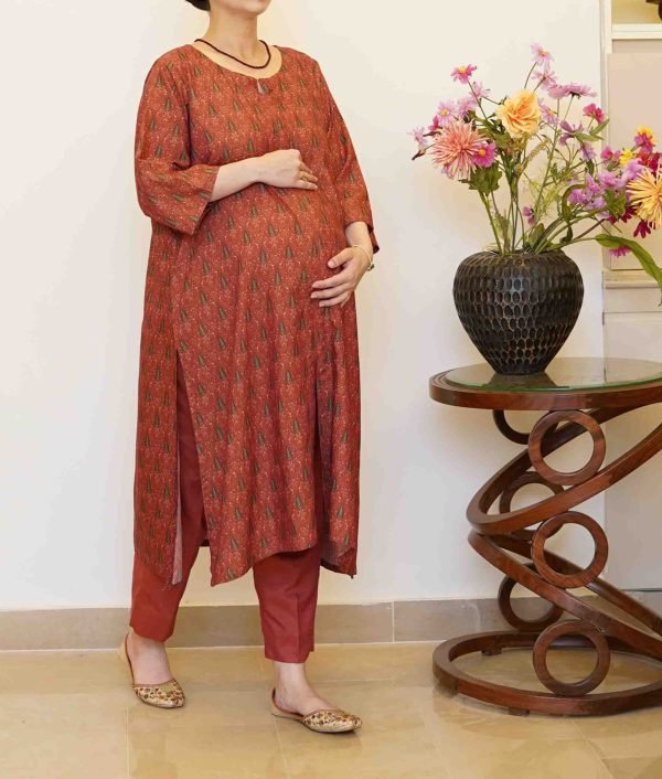 Printed-Maternity-Dress